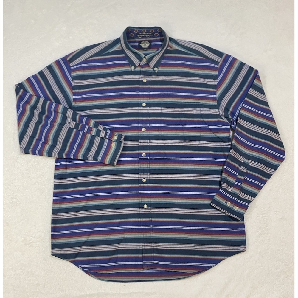 Vintage Western Serope Aztec Button Up Shirt Mens L Cowboy Dockers 90s Y2K